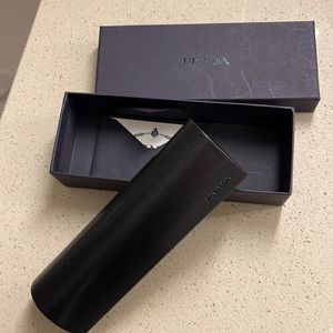 Prada Black Eyewear Case with Box